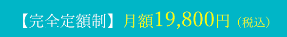 【完全定額制】月額19,800円（税込）